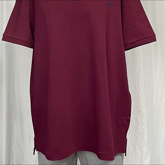 Polo Ralph Lauren Maroon Blue Poloman Shirt New XLarge Casual Dress Shirt - Picture 2 of 4